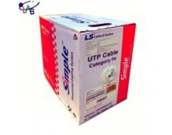 Dây Cáp Mạng LS Cat5e U/UTP Màu xanh - Mã hàng: UTP-E-C5G-E1VN-M 0.5X4P/BL