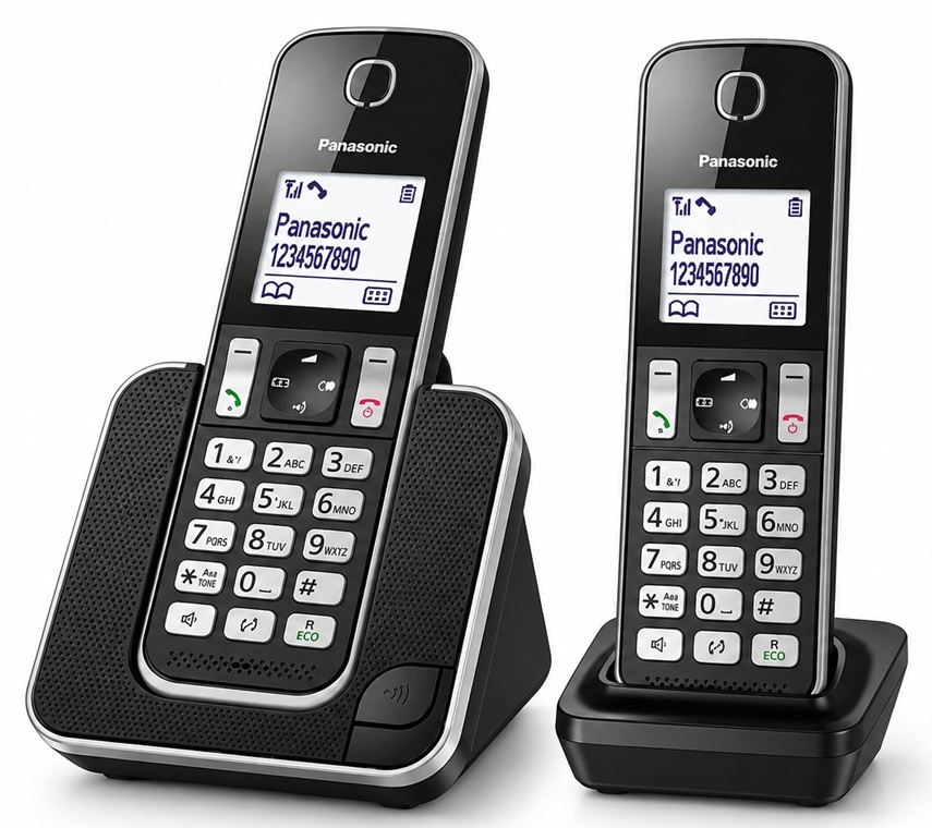 Điện thoại Panasonic KX-TGD312CX gồm 1 máy mẹ và 1 máy con