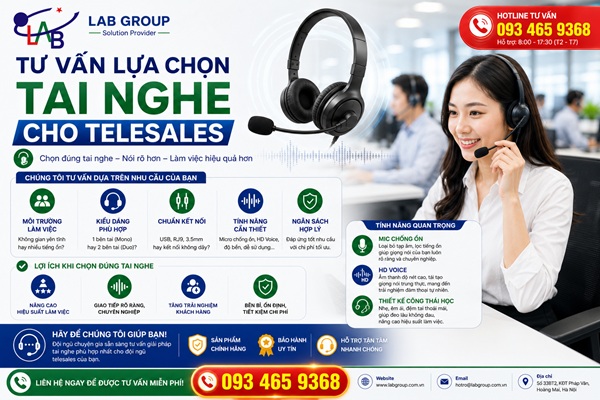 Tư vấn lựa chọn tai nghe cho telesales