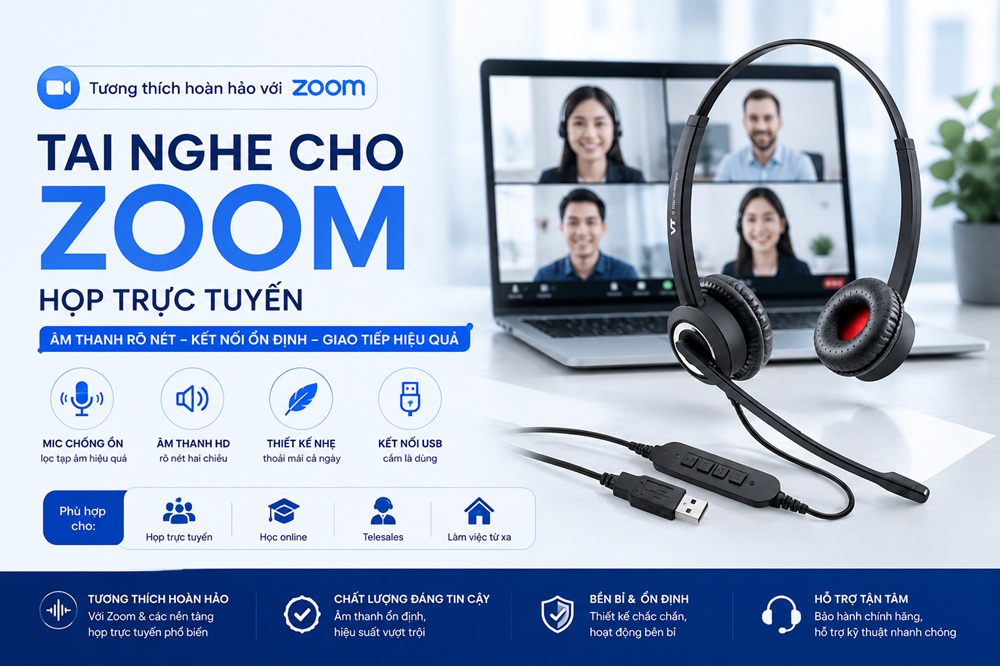 Tai nghe cho zoom họp trực tuyến tốt nhất