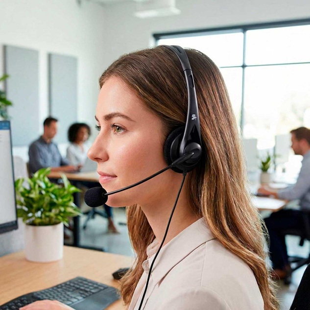 Tai nghe Jabra Biz 1100 USB Mono dùng trong môi trường call center